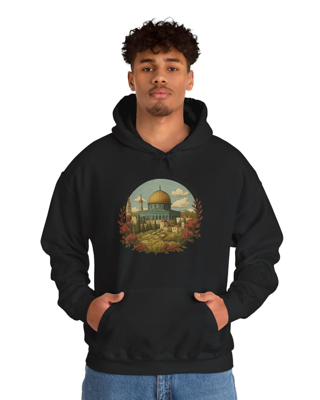 Hooded Sweatshirt Dome of the Rock Design