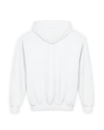 Youth Hoodie — "Palestine Lives in My Heart" Cute Peace Sign Kid Graphic