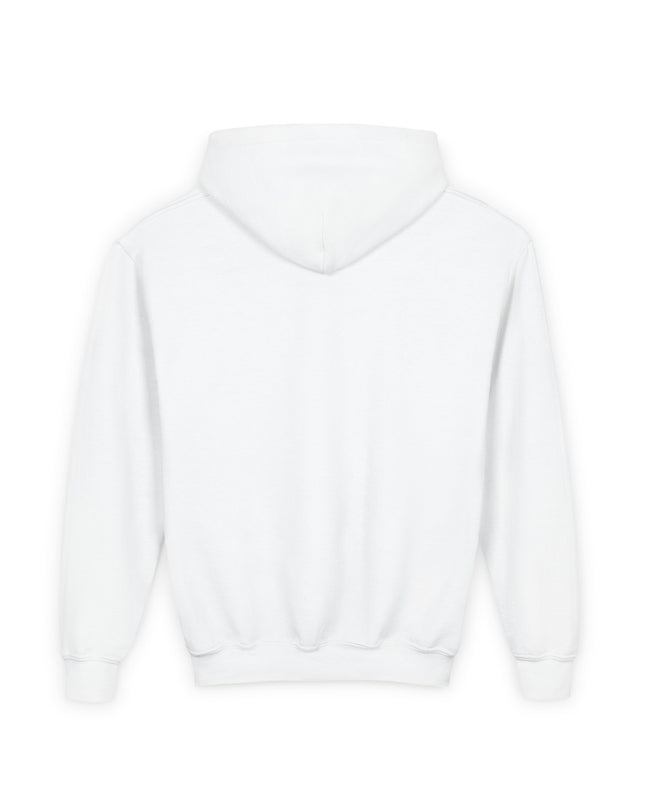 Youth Hoodie — "Palestine Lives in My Heart" Cute Peace Sign Kid Graphic