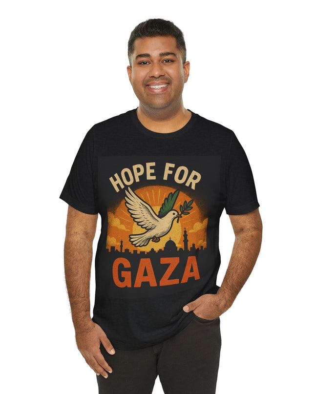 Hope for Gaza Men Jersey Short Sleeve Tee