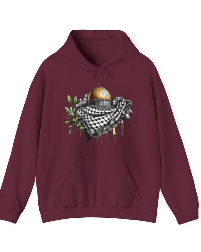 Hoodie — Dome of the Rock with Keffiyeh Graphic Hoodie