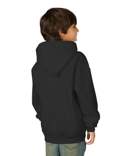 Youth Hoodie with Rising Birds and Wave Square Graphic