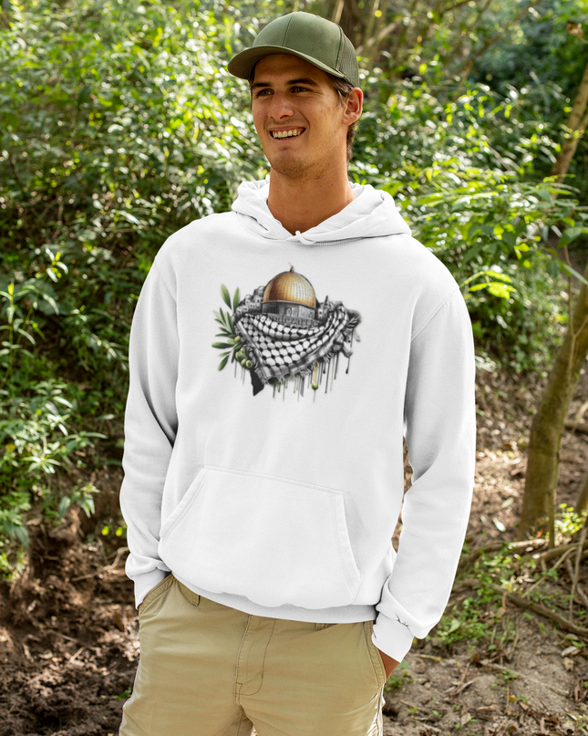 Hoodie — Dome of the Rock with Keffiyeh Graphic Hoodie