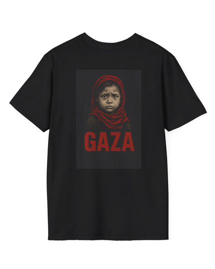 Unisex Softstyle T-Shirt - 'GAZA' Graphic Tee for Awareness and Solidarity