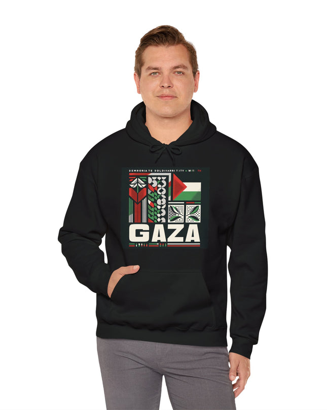 Hooded Sweatshirt Stand With Gaza Solidarity Support Palestine