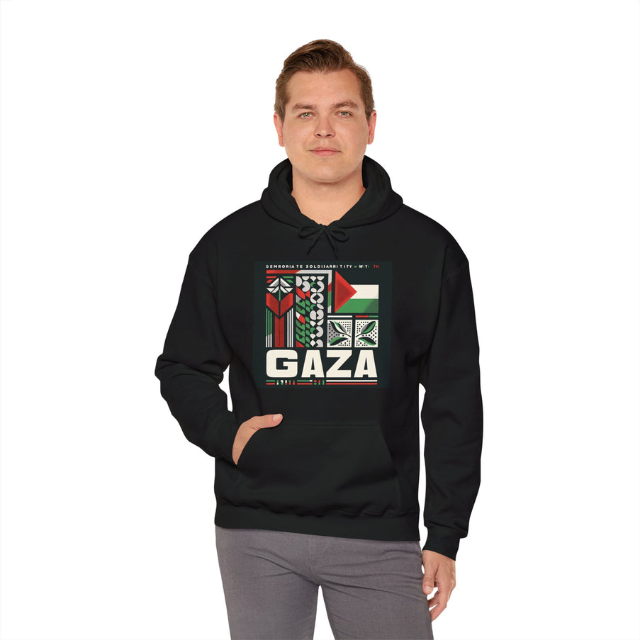 Hooded Sweatshirt Stand With Gaza Solidarity Support Palestine