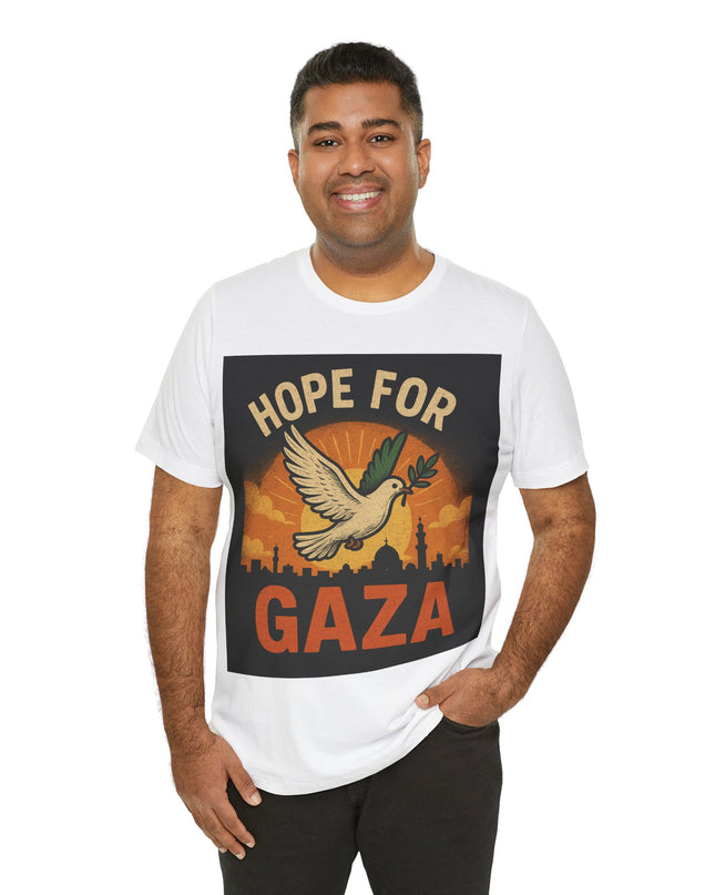Hope for Gaza Men Jersey Short Sleeve Tee