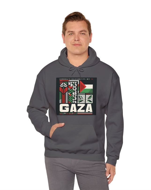 Hooded Sweatshirt Stand With Gaza Solidarity Support Palestine