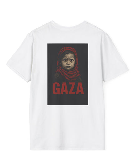 Unisex Softstyle T-Shirt - 'GAZA' Graphic Tee for Awareness and Solidarity