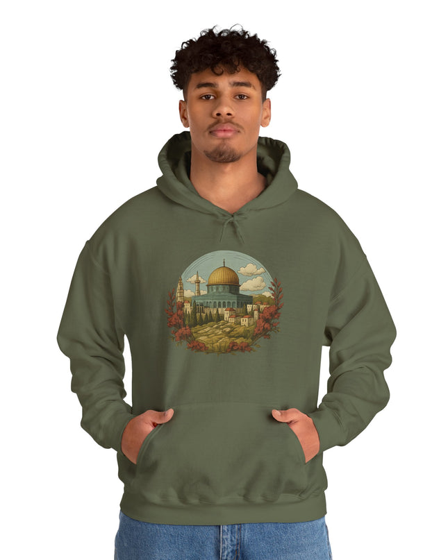 Hooded Sweatshirt Dome of the Rock Design