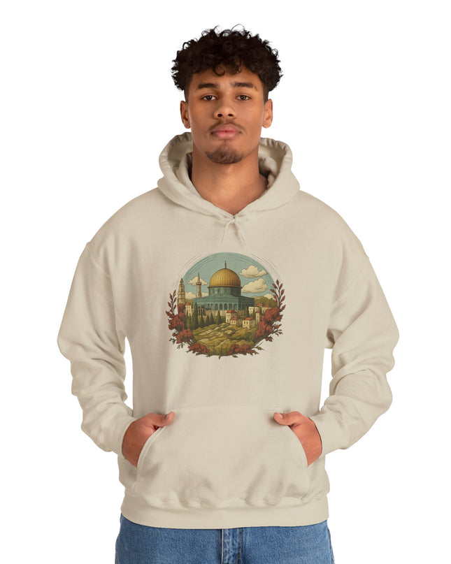 Hooded Sweatshirt Dome of the Rock Design