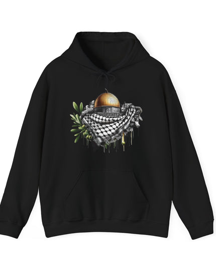 Hoodie — Dome of the Rock with Keffiyeh Graphic Hoodie